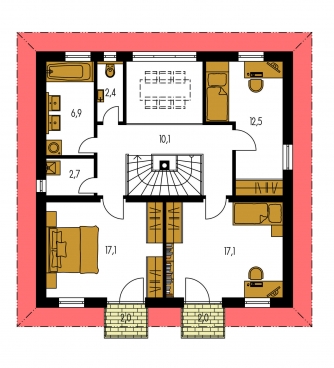 Floor plan of second floor - TENUITY 500